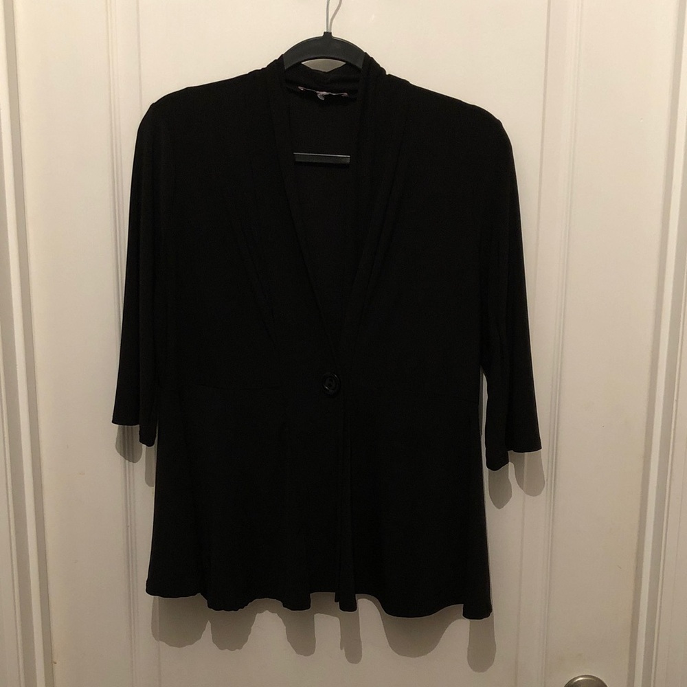 Carol Rose Elegant Black Cardigan